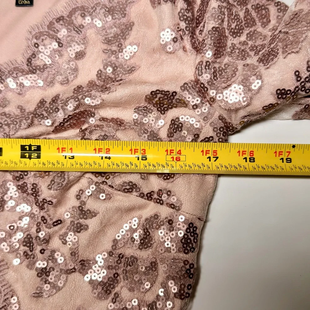 NWT Tadashi Shoji ALT1736M Lace Sequin Dress – Size 4